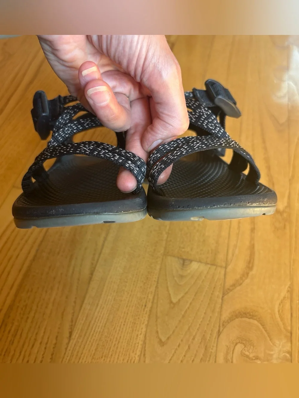 Chaco ZX1 Classic Sandals Ecotread Black Pink White Kids Toddler Girls US Sz 13